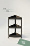 Vesken Triangle Shelf Unit 3 Tiers Corner Bathroom Shelf Organizer Shampoo Holder - 5