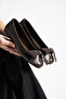 Women's Skin Brown Bowknot Ballerina Shoes for Home and Outdoor - 5