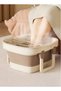 Collapsible Foot Bath Basin with Lid and Hidden Handle