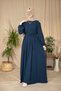 Ankanoor Medine Silk Shoulder Tunnel Detail Dress 150cm Anka255063 - 4