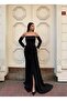 Scuba Strapless Long Dress 583382 Black
