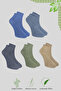 5 Pairs Men's Bamboo Stitch-Free Toe Sweatproof Summer Booties Short Socks - 3