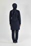 Lycra Nurse Uniform Hijab Set Navy Blue - 5