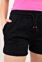 Girl's 2-Piece Set Printed Mock Neck Zippered Blouse & Pocket Shorts with Elastic Waist - 2