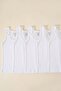 5-Pack 100% Cotton Baby Boy White Undershirt Set - Baby Underwear - 2