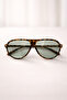 Unisex Women's Men's Uv400 Protected Framed Pilot Sunglasses with Drop Case and Cleaning Cloth as a Gift - 2