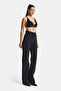 Women's Black Color T3-1S5-1 Straight Fit High Waist Shiny Sparkling Stone Design Denim Jean - 2