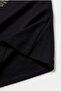 Women's Large Size Leaf Patterned Stone Printed Black-Brown Blouse - 5