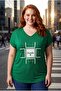 Women's Plus Size Familia Printed Green Blouse - 2