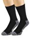 3 Pairs of Durable, Protective and Thick Textured Heel and Toe Reinforced Men's Work Socks - 3