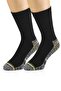 3 Pairs of Durable, Protective and Thick Textured Heel and Toe Reinforced Men's Work Socks - 2