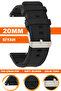 20mm Fossil-Welder-Casio-Seiko-Omega-Armani Watch Compatible Silicone Watch Band Strap Mslk20