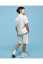 Boys Beige Jacquard Shirt and Shorts Set - 4