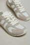 Women Ivory Color Block Lace Up Shoes - 6
