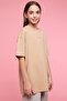 Print Detail Oversized T-Shirt with Crew Neck and Short Sleeves - 4