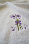 2-Piece Hand/Face Towel Set 50X100 cm - Embroidered White - 4