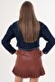 Women's Tassel Detailed Short Denim Jacket - 260179 - 5