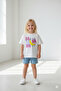 Girls' Cotton Crew Neck Printed T-Shirt