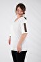 Big Size Women's Back Detail Blouse White - 3