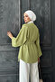 Green Women's Belted Kimono 1177-Tes - 4