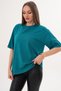 Women's Crew Neck Oversize T-Shirt with Back Print Detail - 260151 - 3