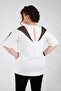 Big Size Women's Back Detail Blouse White - 4