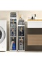 4-Tier - Multi-Purpose Bathroom, Laundry Room, and Kitchen Organizer |   Narrow Space Vertical Drawer Cabinet - 3