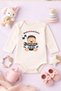 Baby Bodysuit with Text Black and White Baby Printed 100% Cotton Bodysuit (Newborn & Baby)