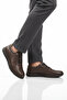 Brown Genuine Leather Rubber Laced Men's Casual Shoes 901 m - 3