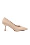 Beige Skin Thin Heeled Women's Heeled Shoes 695033 Z