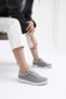 Unisex Gray Comfortable Fit Thermo Sole Lace-Up Sports Shoes - 3