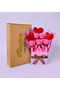 Valentine's Day Special Gift Box - 90 cm Bow Tie Teddy Bear, Heart Teddy Bear Bouquet, and Bracelet - 3
