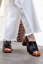 Women's Genuine Leather Extra Comfortable Heeled Sandals - 2