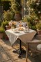 Linen | Vintage Natural Linen Tablecloth - Raw Beige Washed Linen Bohemian Table Cover - 6