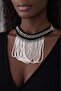 Handmade Beaded Chain Detailed Choker Necklace |   Stylish and Modern Design - 2