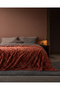 Vaporeux Double Welsoft Flat Blanket - Terra Cotta