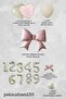 Pink Bow Ribbon Decorated Age Balloon Theme Birthday Balloon Set - 2