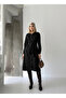 Long Buttoned Belted Linen Seasonal Trench Coat - 2