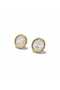 Anti-Tarnish Steel White Pearlescent Oval Women's Earrings - 2