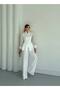 Imported Scuba Crepe Fabric Stone Embroidered Button Detail Lined Special Design Jacket Pants Set