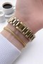 Steel Cord 2 Years Warranty 3 Atm Water Resistant Women Wrist Watch+Bracelet Btj.10063.2 - 3