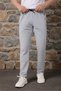 New Season Gray Stylish and Sporty Sweatpants with Embroidery Details on the Pocket - 2