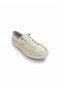 V26Ya-0536 Ecru Skin Leather Comfort Women's Shoes - 2