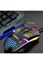 فأرة ألعاب سلكية بإضاءة RGB ملونة QS103 - 4