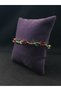 Leaf Green and Red Stone Stylish Daily Nature Steel Bracelet Ivy Rose Themed Jewelry Accessory - 5