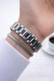 Steel Cord 2 Years Warranty 3 Atm Water Resistant Women Wristwatch+Bracelet Btj.10057.2 - 3