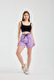 High Waist Pleated Shorts – Double Piping Belt, Pockets, Casual - 4
