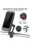 Motorcycle / Bicycle Handlebar Mount Phone Holder -With Waterproof Cover – 360 °   Rotating Head - 4