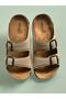 Double Buckle Women's Comfortable Sole Home Garden Pool Beach Slippers - 4
