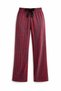 Premium French Velvet Burgundy Striped Women's Pajama Bottoms Comfortable Fit